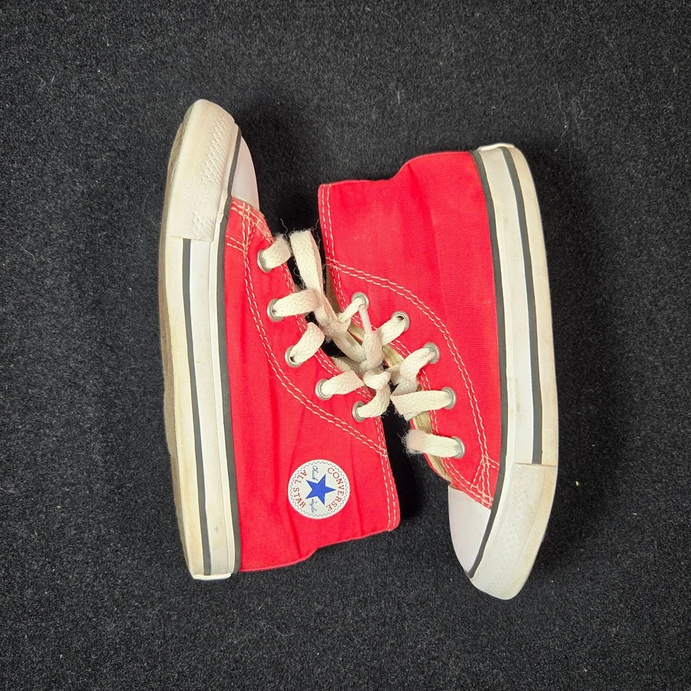 Converse Chuck Taylor All Star Red High Top Sneakers Kids Infant Size 9 7J232